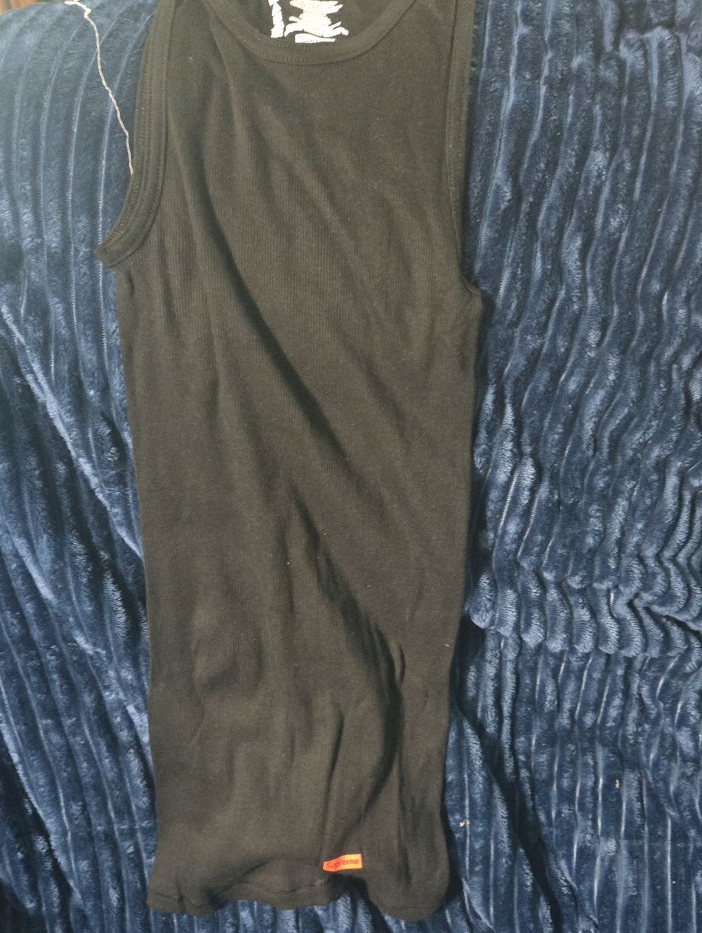 Men's Supreme Black Tank Top